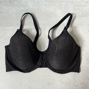 BALI Front Close Full Coverage Bra With Underwire Black 34C